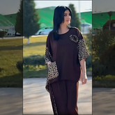 Leopard Motif Ruffle 2-Piece Set | Swag Edition (FL-KS002)